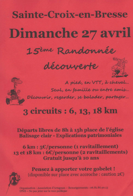 affiche randonnée